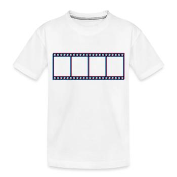 Film 3d film reel film vidéo cinéma regarder regarder - T-shirt bio Premium Enfant - blanc - Devant