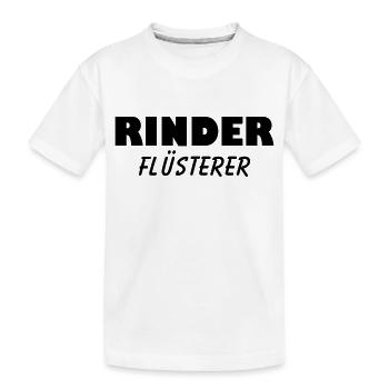 rinder flüsterer - Kinder Premium Bio T-Shirt - Weiß - Vorne