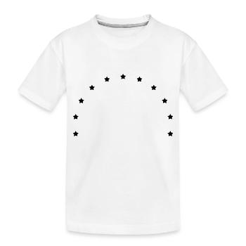 stars symbol - Kinder Premium Bio T-Shirt - Weiß - Vorne