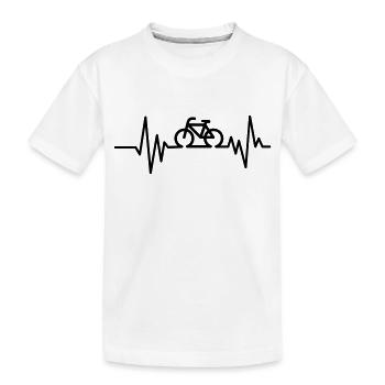 cycling - Kids' Premium Organic T-Shirt - white - Front
