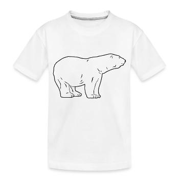 Polar Bear - Eisbär - Kinder Premium Bio T-Shirt - Weiß - Vorne