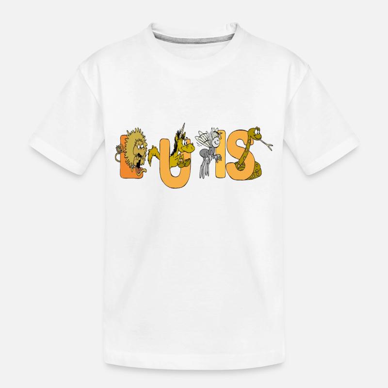 Luis - Kinder Premium Bio T-Shirt - Weiß
