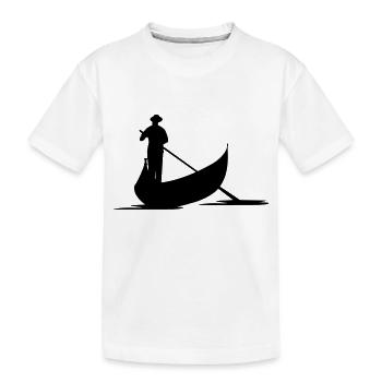 Freizeit - Gondel Venedig - Kinder Premium Bio T-Shirt - Weiß - Vorne