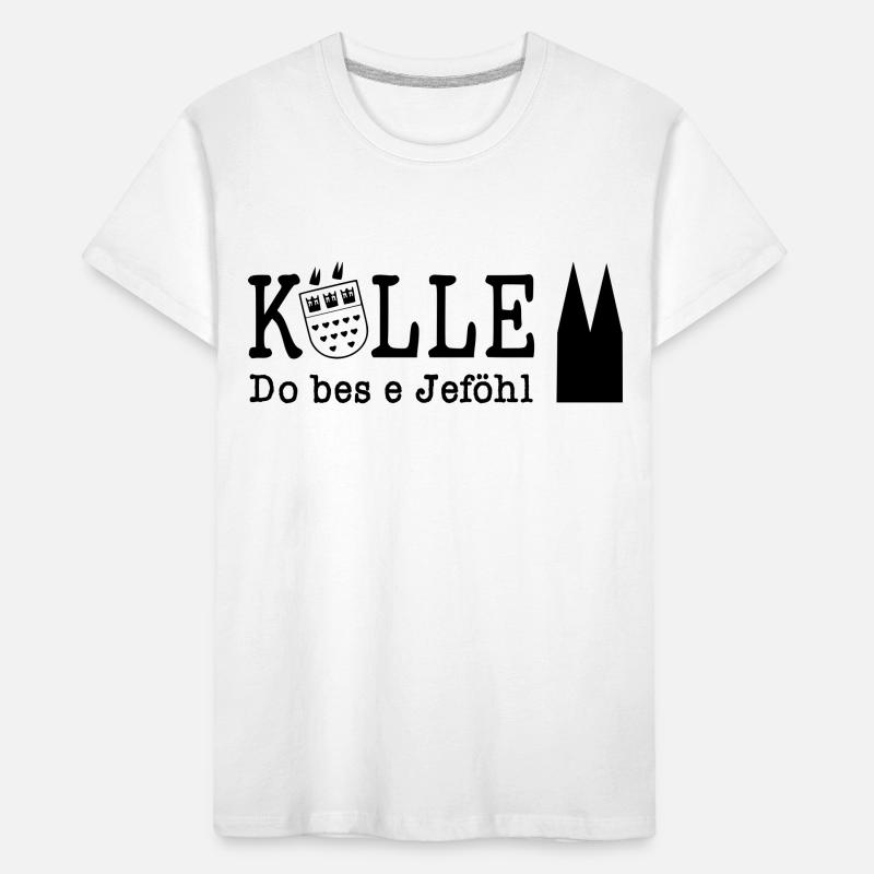 Kölle Do bes e Jeföhl - VECTOR Dom Karneval Kinder Premium Bio T-Shirt