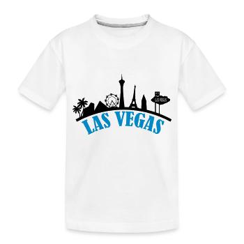 las_vegas_002 - Kinder Premium Bio T-Shirt - Weiß - Vorne
