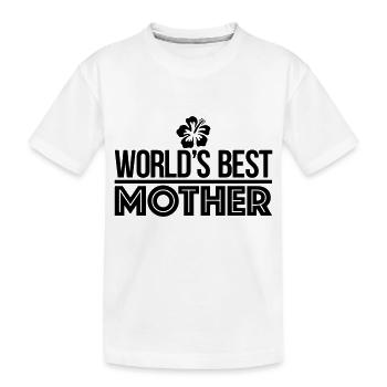 mother - Kids' Premium Organic T-Shirt - white - Front