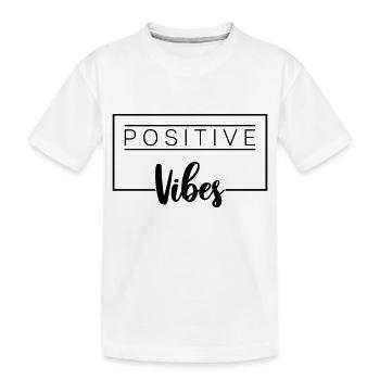 Positive Vibes - T-shirt bio Premium Enfant - blanc - Devant