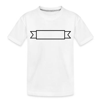 Frame banner field - Kids' Premium Organic T-Shirt - white - Front