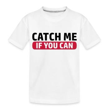 Spiel Catch Me - Kinder Premium Bio T-Shirt - Weiß - Vorne