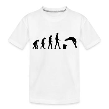 Evolution / Natation - T-shirt bio Premium Enfant - blanc - Devant