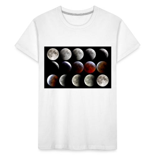 Postęp zaćmienia Księżyca - Ekologiczna koszulka dziecięca Premium
