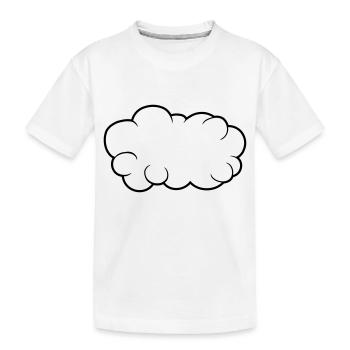 Conception de nuages de bulles vocales - T-shirt bio Premium Enfant - blanc - Devant