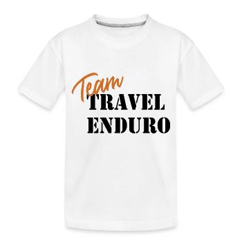 Team Travel Enduro - MarokkoTour2024.de - T-shirt bio Premium Enfant - blanc - Devant