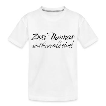 Zwei Mamas sind besser als eine - Kinder Premium Bio T-Shirt - Weiß - Vorne