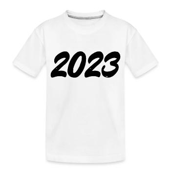 2023 - Kids' Premium Organic T-Shirt - white - Front