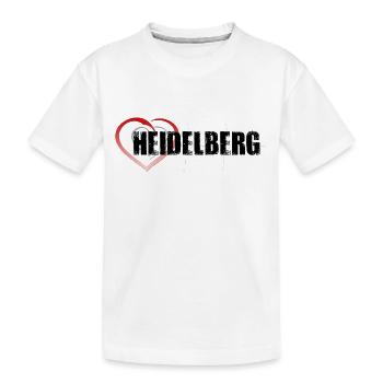 Heidelberg - Kinder Premium Bio T-Shirt - Weiß - Vorne
