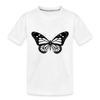 Papillon, papillon, idée cadeau - T-shirt bio Premium Enfant - blanc - Devant