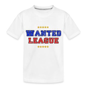 Wanted League - T-shirt bio Premium Enfant - blanc - Devant