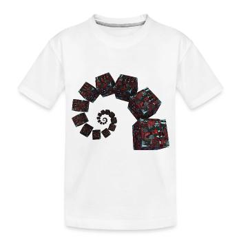 Goldener Schnitt Sci Fi Würfel - Kinder Premium Bio T-Shirt - Weiß - Vorne