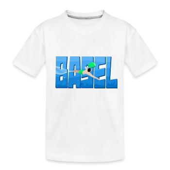 Wrap fish from Basel - Kids' Premium Organic T-Shirt - white - Front