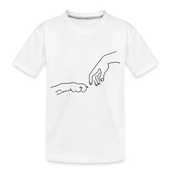 Humans true friend DOG - Kids' Premium Organic T-Shirt - white - Front