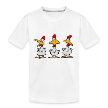 Chicks - Kinder Premium Bio T-Shirt - Weiß - Vorne