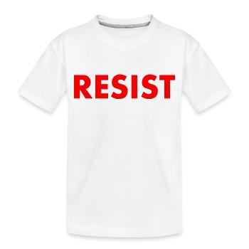 Resist - Kids' Premium Organic T-Shirt - white - Front