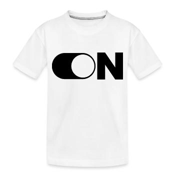 ON - Kinder Premium Bio T-Shirt - Weiß - Vorne