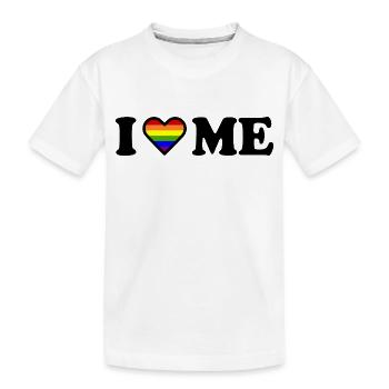 I love me - Kinder Premium Bio T-Shirt - Weiß - Vorne