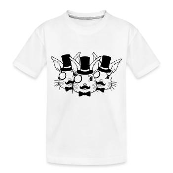 Équipe des amis Sir Hasen - T-shirt bio Premium Enfant - blanc - Devant