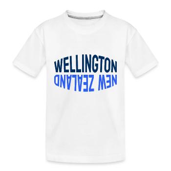 Wellington - Nouvelle-Zélande - Nouvelle-Zélande - Maori - Aotearoa - T-shirt bio Premium Enfant - blanc - Devant