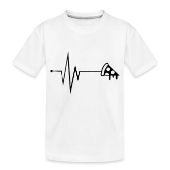 Pizza Puls Silhouette - T-shirt bio Premium Enfant - blanc - Devant