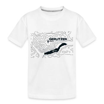 Topo Gerlitzen Paragliding - Kids' Premium Organic T-Shirt - white - Front