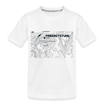 Topo Predigtstuhl Paragliding - Kids' Premium Organic T-Shirt - white - Front