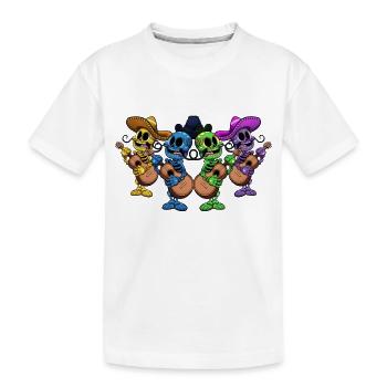 Day Of The Dead Skeletons - Kids' Premium Organic T-Shirt - white - Front