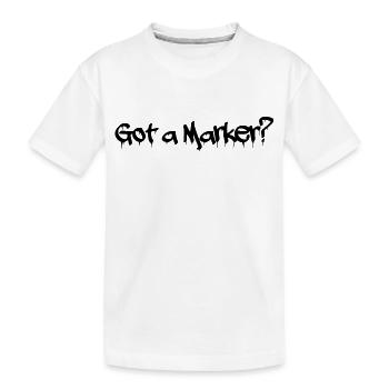 Got a Marker? Graffiti Style - Kinder Premium Bio T-Shirt - Weiß - Vorne