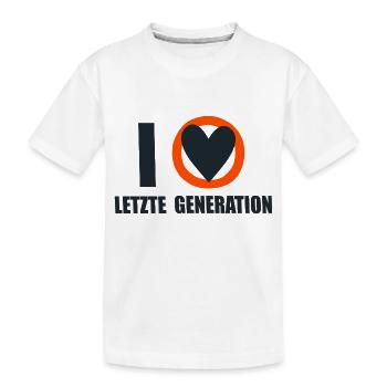 Letzte Generation - Design 6 - Kinder Premium Bio T-Shirt - Weiß - Vorne