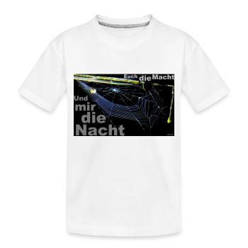 Zoffart DIE NACHT - Kinder Premium Bio T-Shirt - Weiß - Vorne