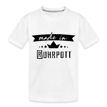 Made in Ruhrpott - Kinder Premium Bio T-Shirt - Weiß - Vorne