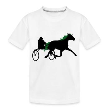 Sulki im Trab - Kinder Premium Bio T-Shirt - Weiß - Vorne