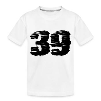 39 Number jersey - Kids' Premium Organic T-Shirt - white - Front