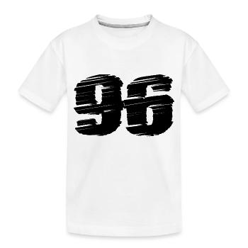 96 Maillot numéro - T-shirt bio Premium Enfant - blanc - Devant