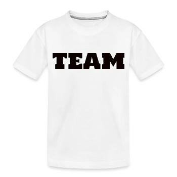 Team - Kinder Premium Bio T-Shirt - Weiß - Vorne