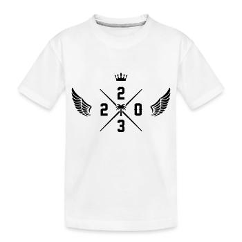 2023 Couronne - T-shirt bio Premium Enfant - blanc - Devant