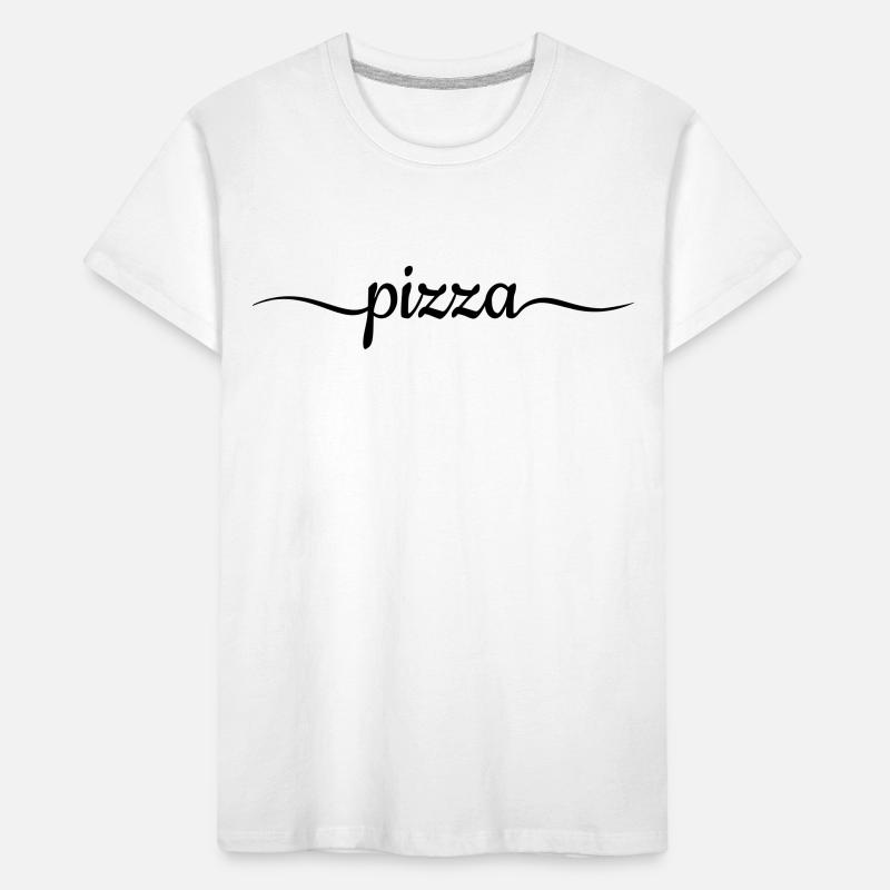 Lettrage typographique de pizza T-shirt bio Premium Enfant
