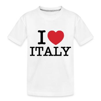 J’aime l’Italie | J’aime l’Italie | I Heart Italy - T-shirt bio Premium Enfant - blanc - Devant