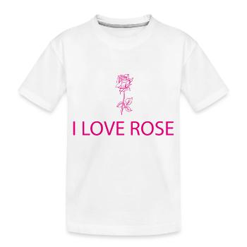 Flower Blume Pflanze - Kinder Premium Bio T-Shirt - Weiß - Vorne