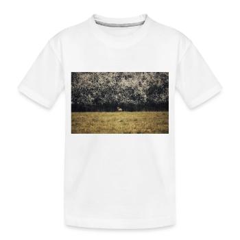 Young deer - Kids' Premium Organic T-Shirt - white - Front