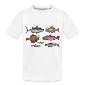 Meerestiere - Kinder Premium Bio T-Shirt - Weiß - Vorne