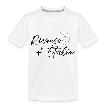 Rêveuse étoilée - T-shirt bio Premium Enfant - blanc - Devant